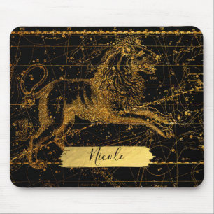Tapis De Souris Carte Stellaire Céleste Signe Astrologique LION Li