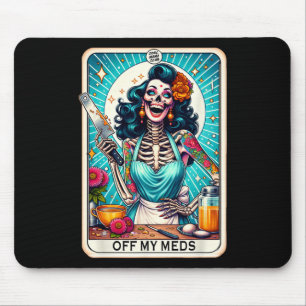Tapis De Souris Carte Tarot Mama Club Skeleton Halloween