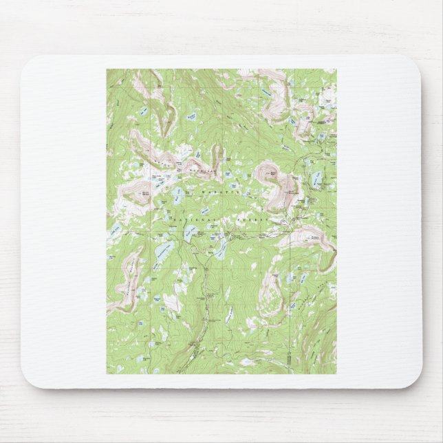 Tapis De Souris Carte topographique (Devant)
