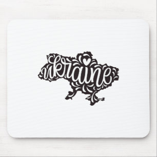 Tapis De Souris Carte Ukraine - Emblème national ukrainien