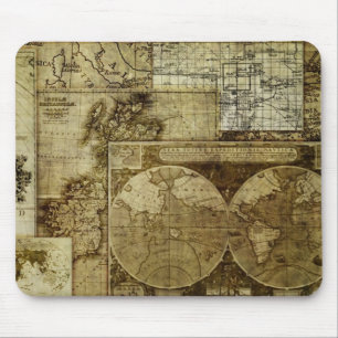 Tapis De Souris Cartes anciennes du monde