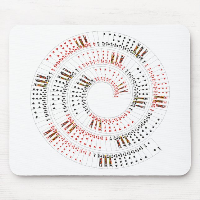 Tapis De Souris Cartes en spirale (Devant)