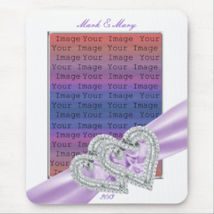 Tapis De Souris Cartes personnalisées Lavande Ruban Pad