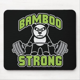 Tapis De Souris Cartographie de l'ours de panda - Bambou fort - as