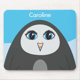Tapis De Souris Cartographie de mignonne Penguin pour enfants