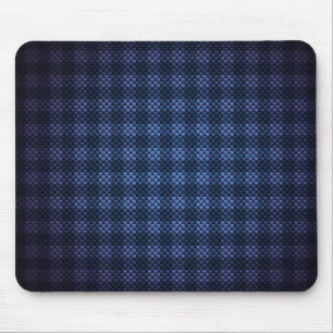 Tapis De Souris Carton bleu foncé à damiers fibre de carbone