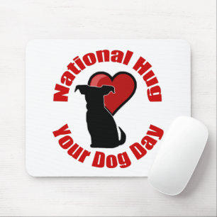 Tapis De Souris Carton de souris de la journée nationale des chien