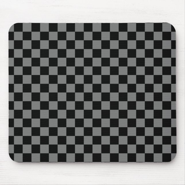 Tapis De Souris Carton de souris gris/noir de luxe personnalisé (Devant)