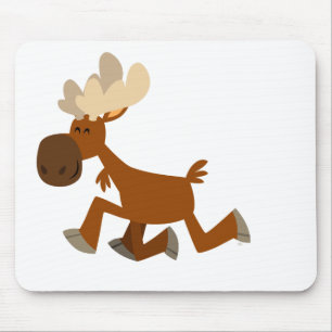 Tapis De Souris Carton mignon Merry Moose Mousepad