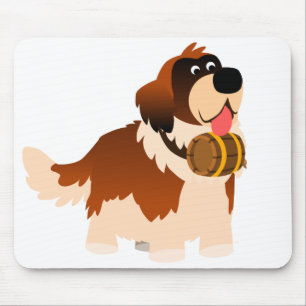 Tapis De Souris Carton mignon St Bernard Mousepad
