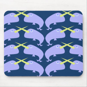 Tapis De Souris Carton violet Narwhal Paire Caractère Conception