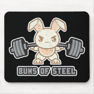 Tapis De Souris Cartoon De Lapin D'Entraînement - Buns D'Acier, An