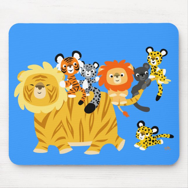 Tapis De Souris Cartoon Liger et amis mousepad (Devant)