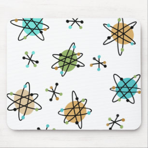 Tapis De Souris Cartouche de souris atomique du milieu du siècle