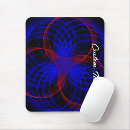 Tapis De Souris Cartouche de souris géométrique à accentuation cou