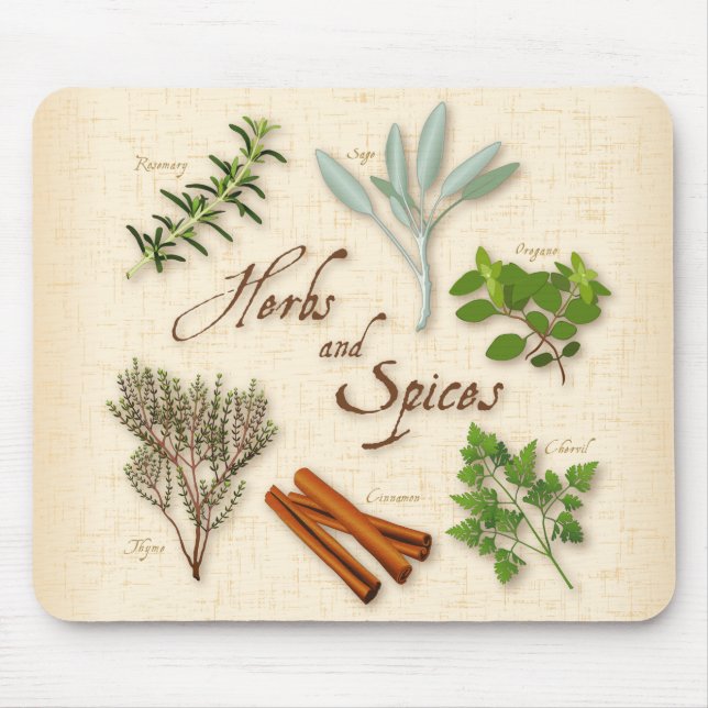 Tapis De Souris Cartouche de souris Herbes et épices (Devant)