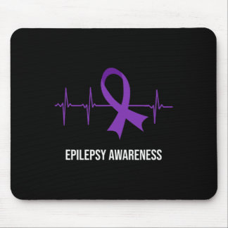 Tapis De Souris Cartouche ECG Design Epilepsie Sensibilisation