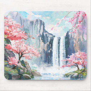 Tapis De Souris Cascade au printemps