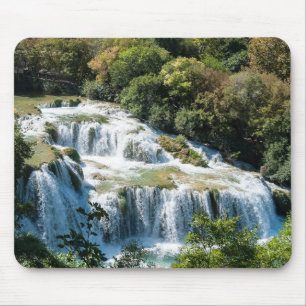 Tapis De Souris Cascade dans le Parc national de Krka - Dalmatie, 