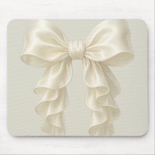 Tapis De Souris Cascade de ruban crème élégant et chic pour fille
