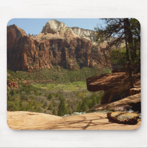 Tapis De Souris Cascade d'Emerald Pools dans le parc national de Z