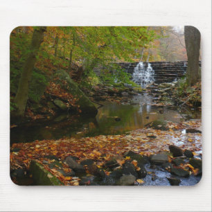 Tapis De Souris Cascade et ruisseau d'automne en Pennsylvanie Natu