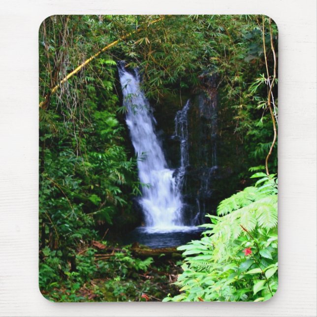 Tapis De Souris Cascades hawaïennes Mousepad (Devant)
