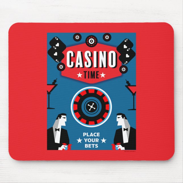 Tapis De Souris Casino Gambling Poker Roulette (Devant)