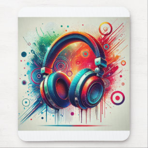 Tapis De Souris Casque Artistique Vivant