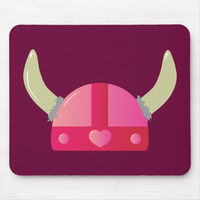 Tapis De Souris Casque Viking Love (Devant)