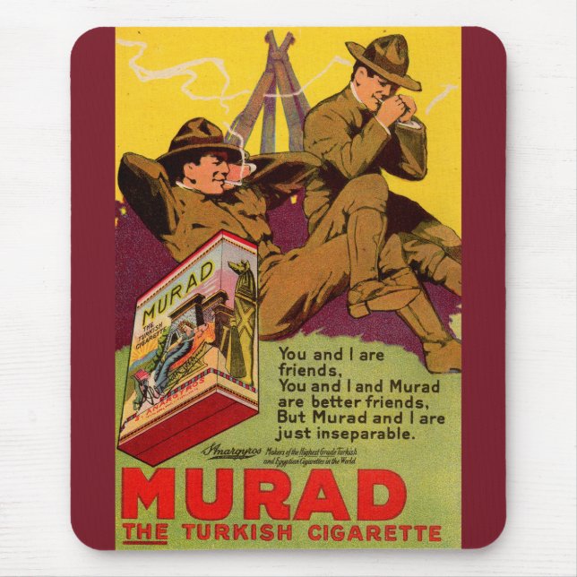 Tapis De Souris Casse-cigarettes et cigarettes de Murad de la Prem (Devant)
