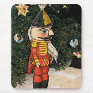 Tapis De Souris Casse-noisette vintage sous l'arbre de Noël