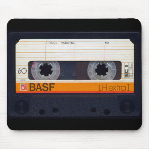 Tapis De Souris Cassette audio Mixtape Retro des années 80 Vintag