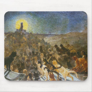 Tapis De Souris Cat City par l'artiste Théophile Steinlen
