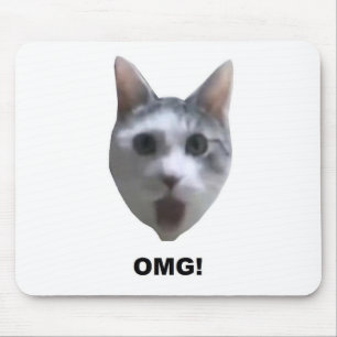 Tapis De Souris CAT D'OMG ! (ce qui l'a vu ?)