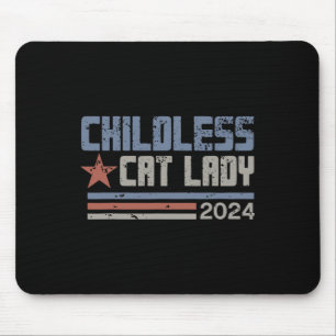 Tapis De Souris Cat Lady 2024 Élections politiques amusantes Démoc