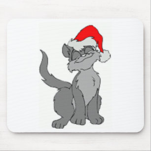 TAPIS DE SOURIS CAT PÈRE NOËL