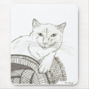 Tapis De Souris Cat Ragdoll Portrait Mousepad