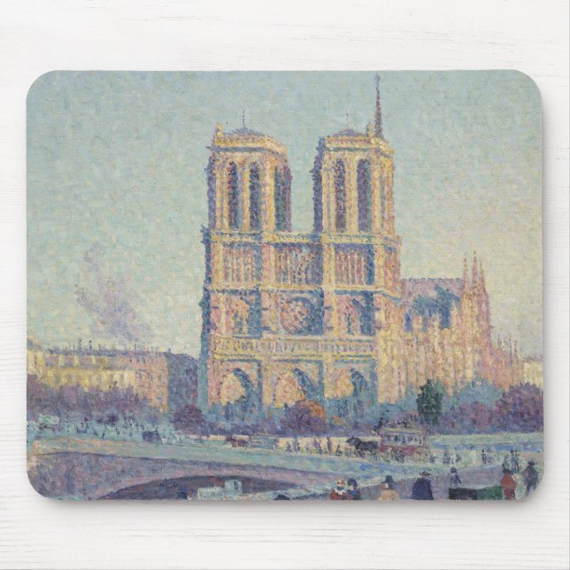Tapis De Souris Cathédrale Notre-Dame Paris France Peinture classi (Devant)