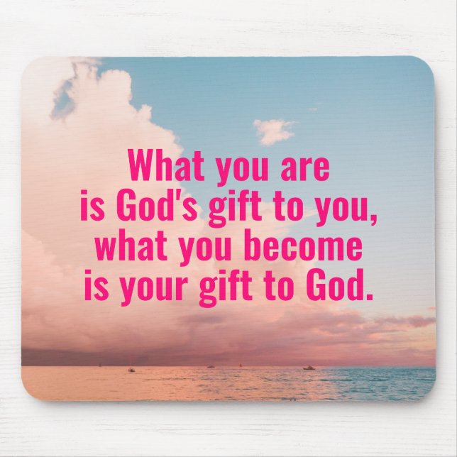 Tapis De Souris Catholique Citation Pad (Devant)