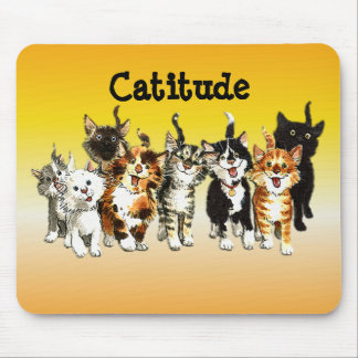 Tapis De Souris Catitude Cute Kitty Chats Pad Souris