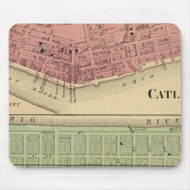 Tapis De Souris Catlettsburg, Virginie-Occidentale (Devant)