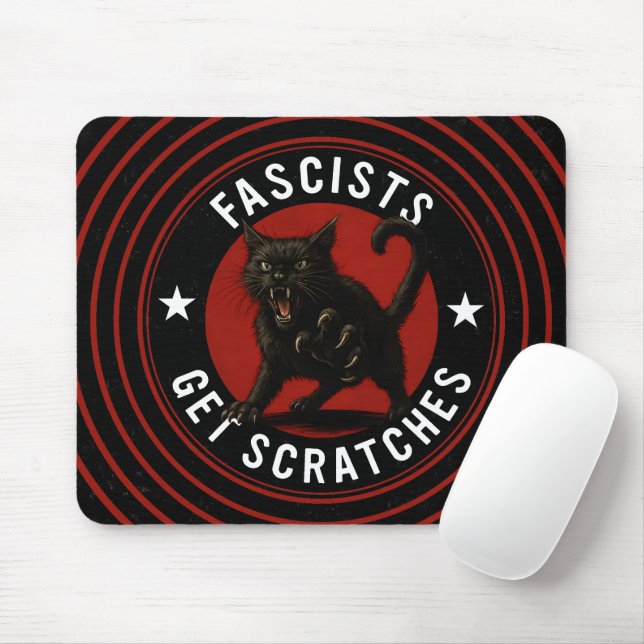Tapis De Souris Cats Against Fascists (Avec souris)