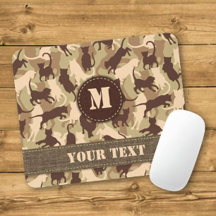 Tapis De Souris Cats Desert Camouflage