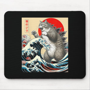 Tapis De Souris Catzilla Cat Art japonais