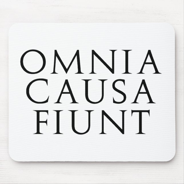 Tapis De Souris Causa Fiunt d'Omnia (Devant)
