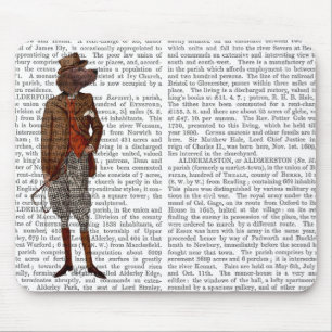 Tapis De Souris Cavalier de poseur rouge complètement