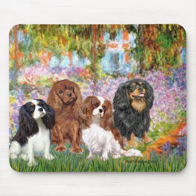 Tapis De Souris Cavaliers (4) - dans le jardin de Monet (Devant)