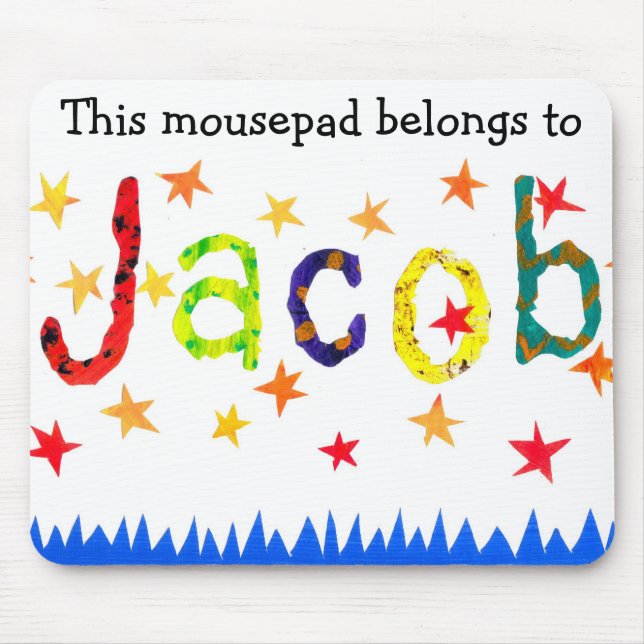 Tapis De Souris 'Ce mousepad appartient à Jacob' mousepad (Devant)