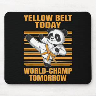 Tapis De Souris Ceinture Jaune Aujourd'hui Champion Du Monde Demai